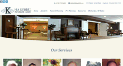Desktop Screenshot of kebbelfuneralhome.com
